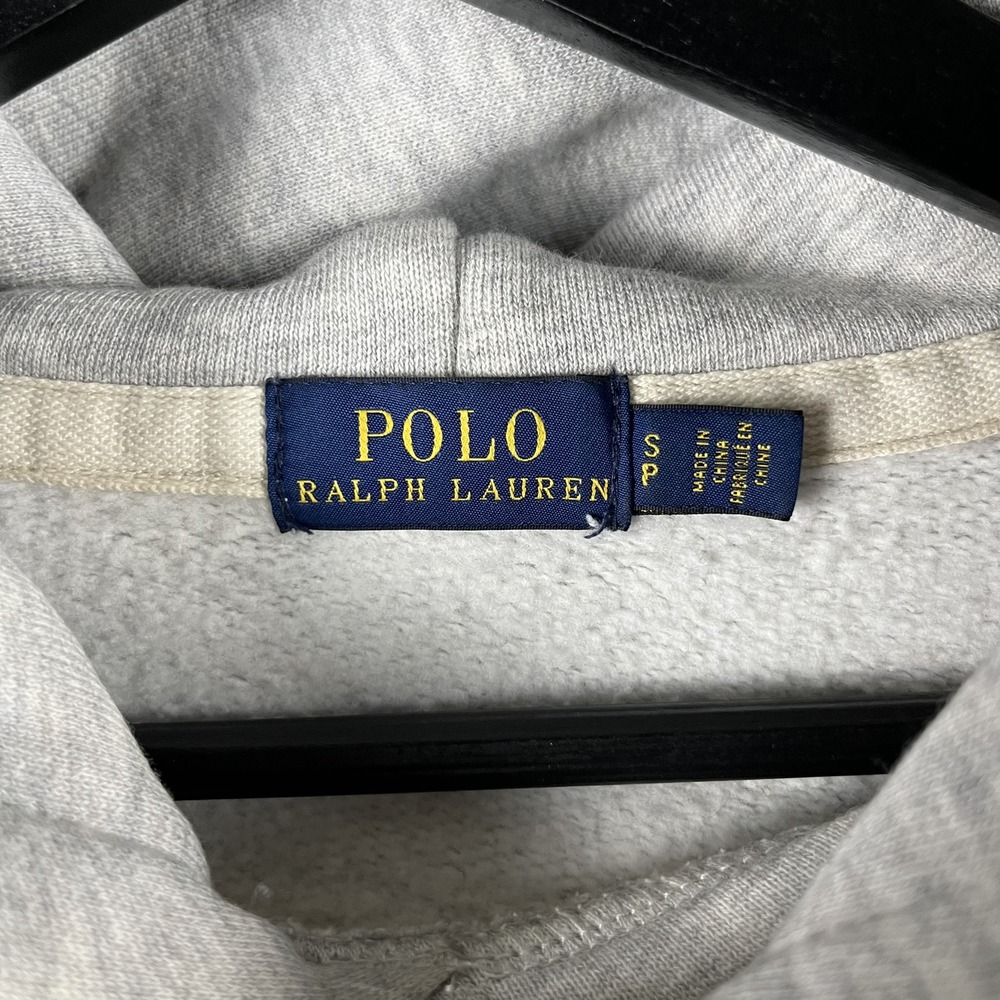 Polo Ralph Lauren Women's Grey USA Polo Bear Hoodie Small - Picture 3 of 7